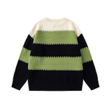 Contrast Color Patch Sweater