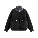 Stand Collar Pocket Jacket