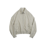 Cropped Stripe Jacket