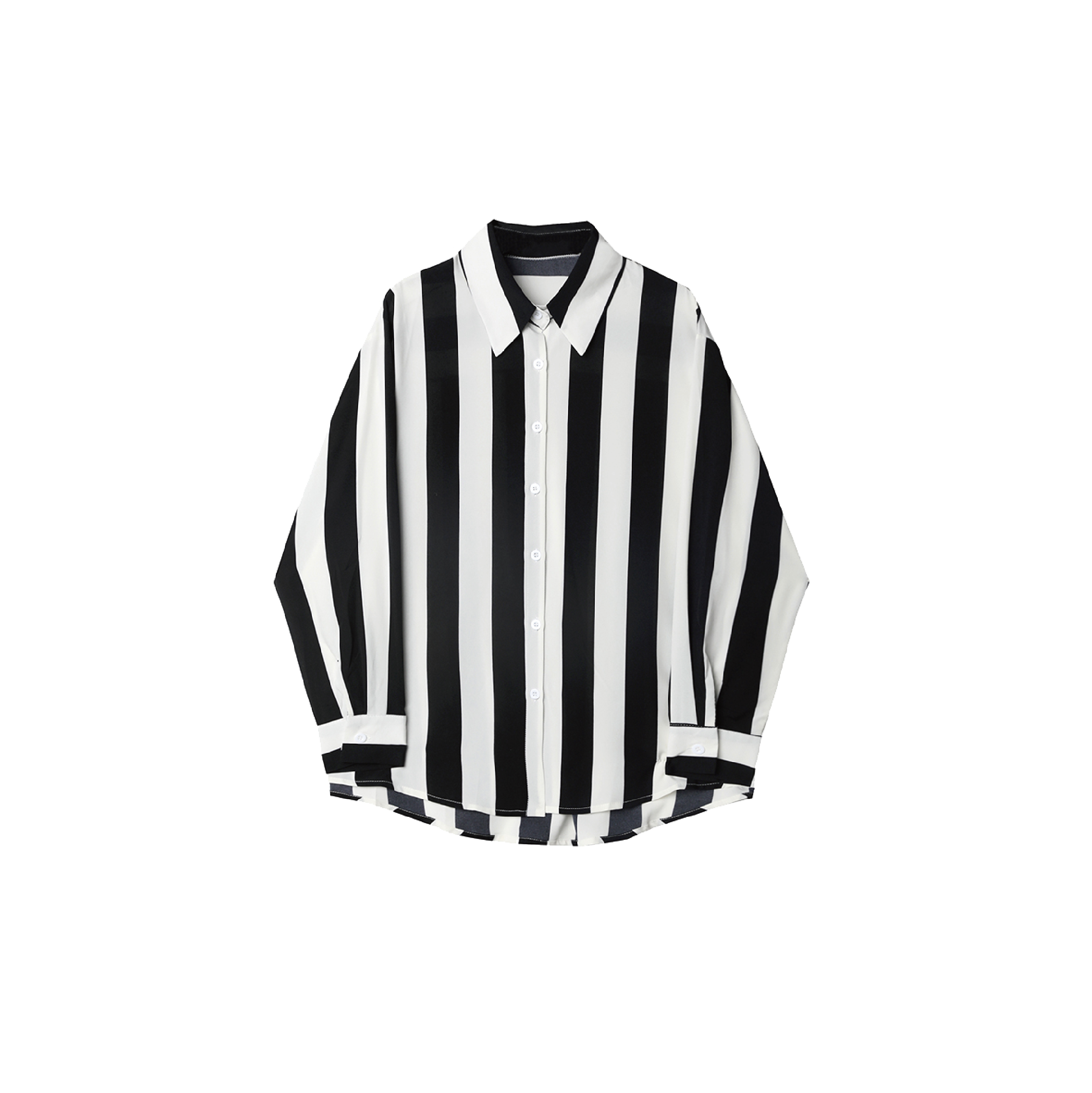 Vertical Stripes Loose Shirt