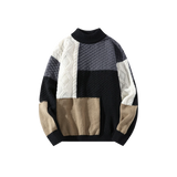 Color Block Stitching Sweater