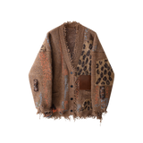 Patchwork Broken Fringe Cardigan