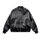One Tone Glossy Baseball Jacket
