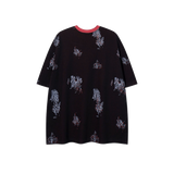 Contrast Piping Print T