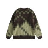 Mohair Pixel Color Sweater