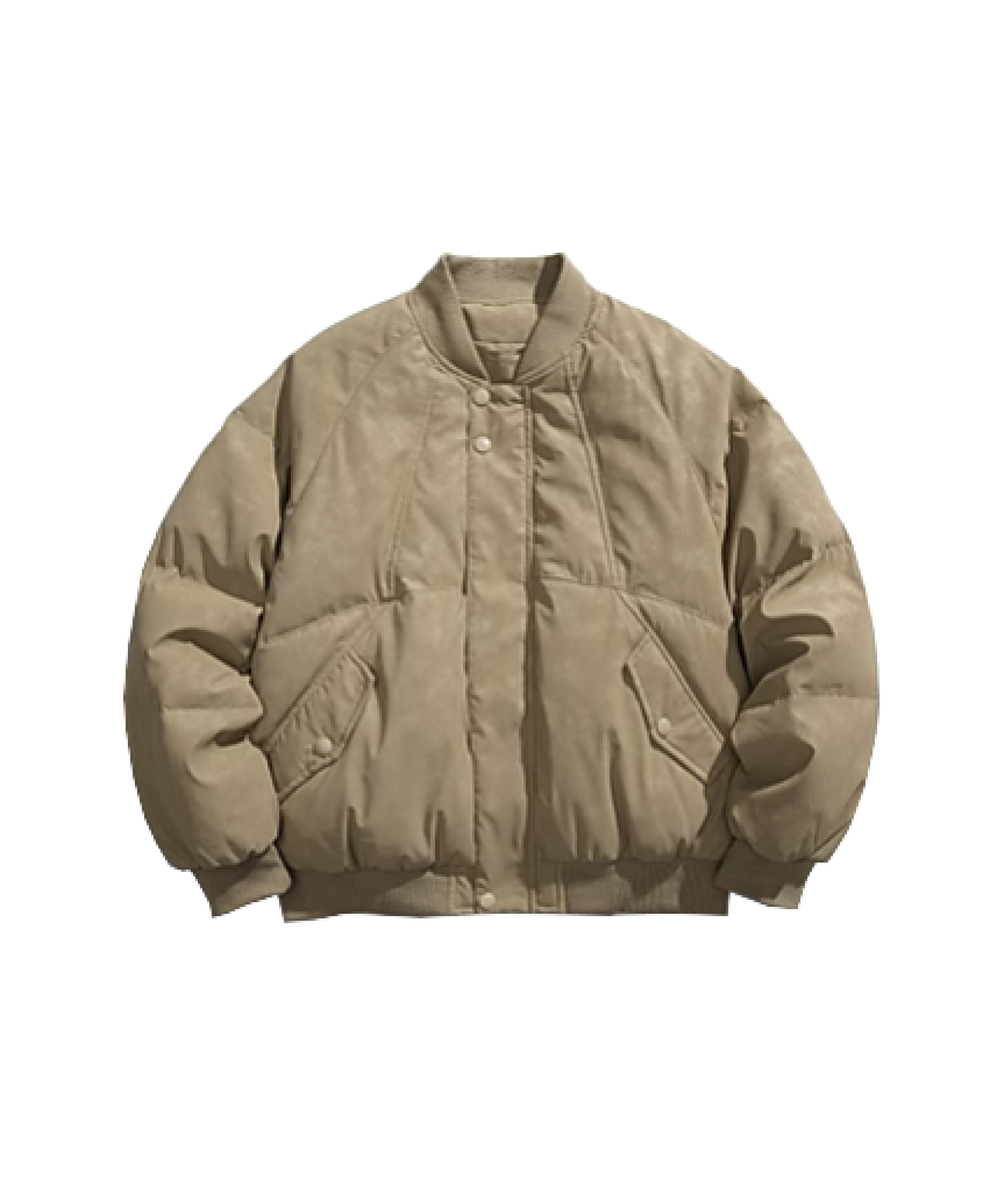 One Tone Duck Down Bomber Jacket