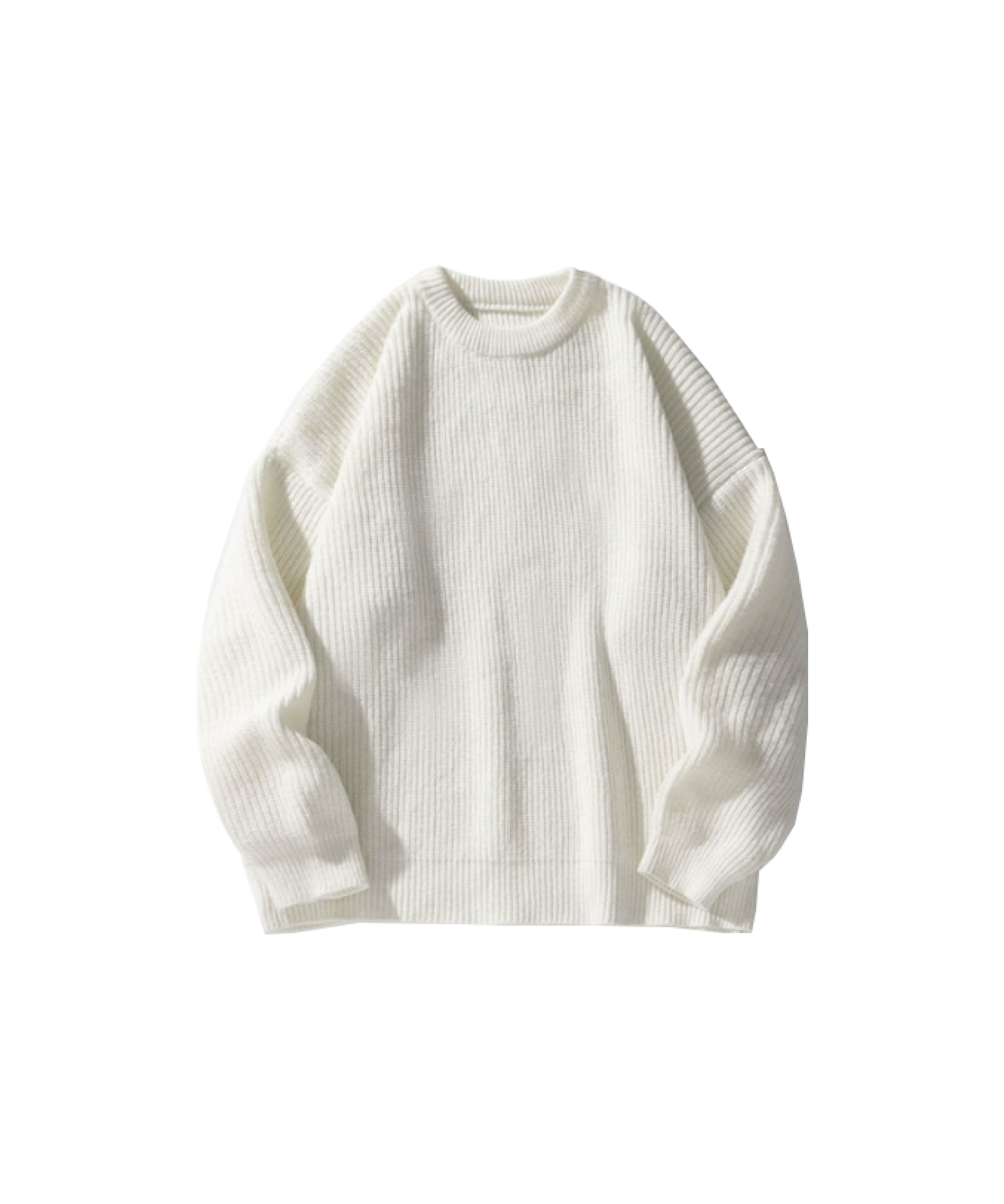 Relaxed One Tone Rib Sweater