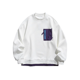 Contrast Color Pocket Sweat