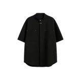 Stand Collar Minimalist Shirt