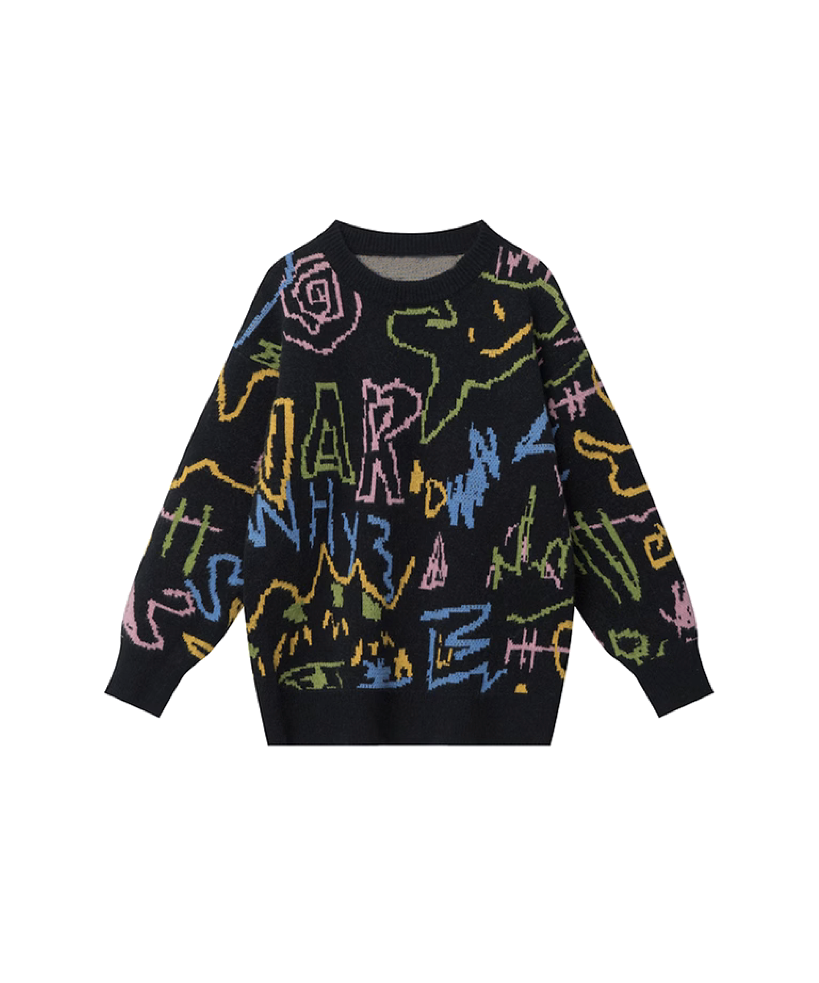 Letter Graffiti Sweater