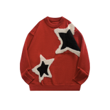 Star Jacquard Design Sweater