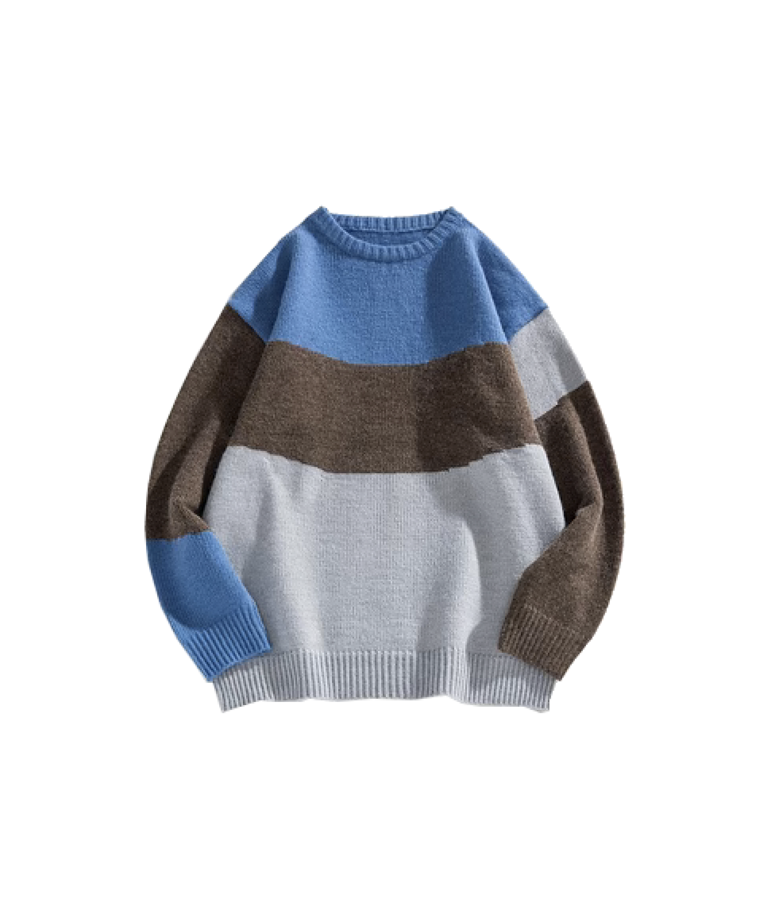 Contrast Color Stitching Knit