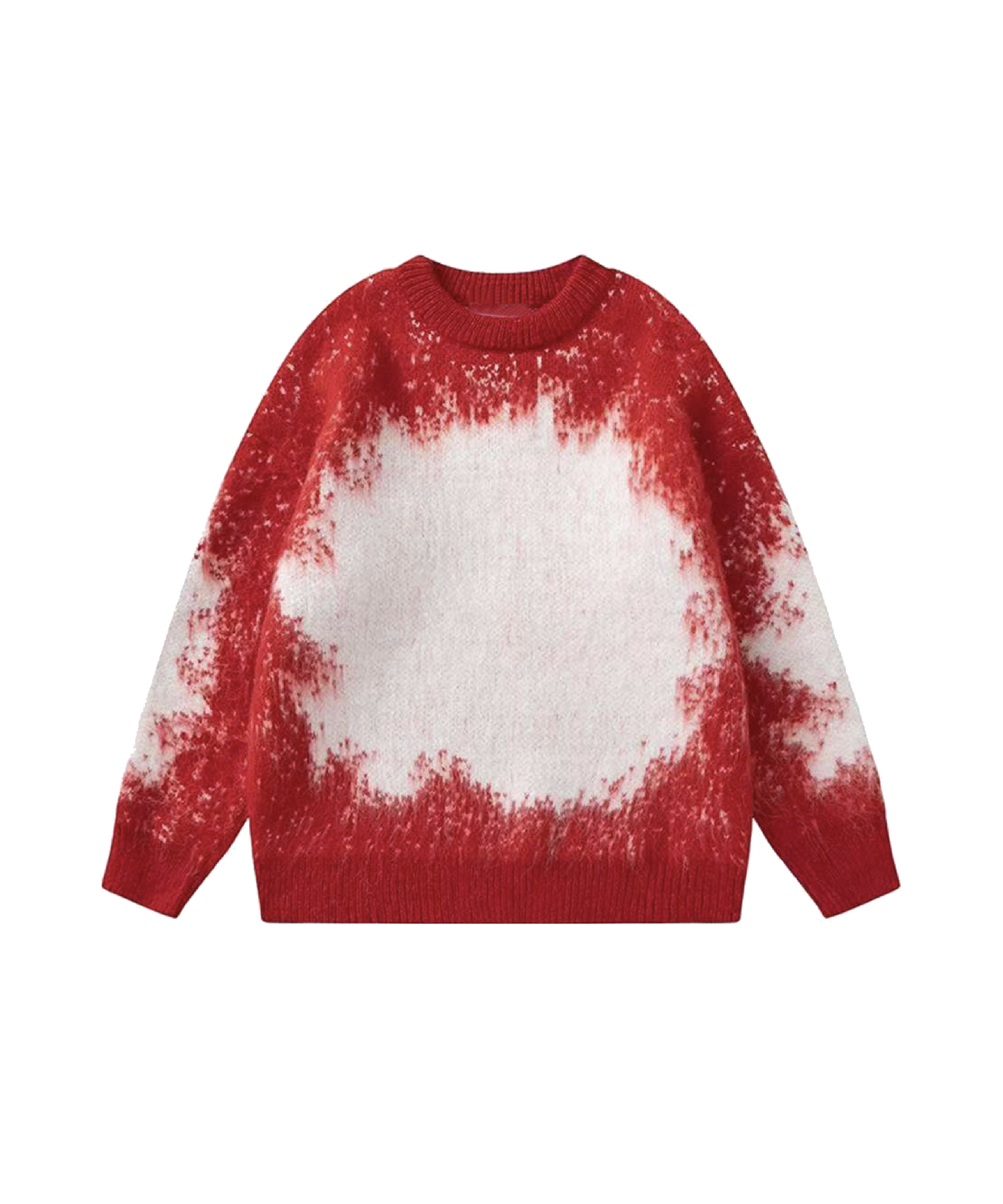 Abstract Contrast Color Sweater