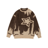 Mohair Star Pattern Sweater
