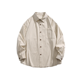 Basic Stripe Button Shirt
