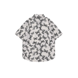 Mono Butterfly Pattern Short Sleeve Shirt