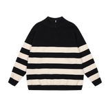 Half Stripe Pullover Knit