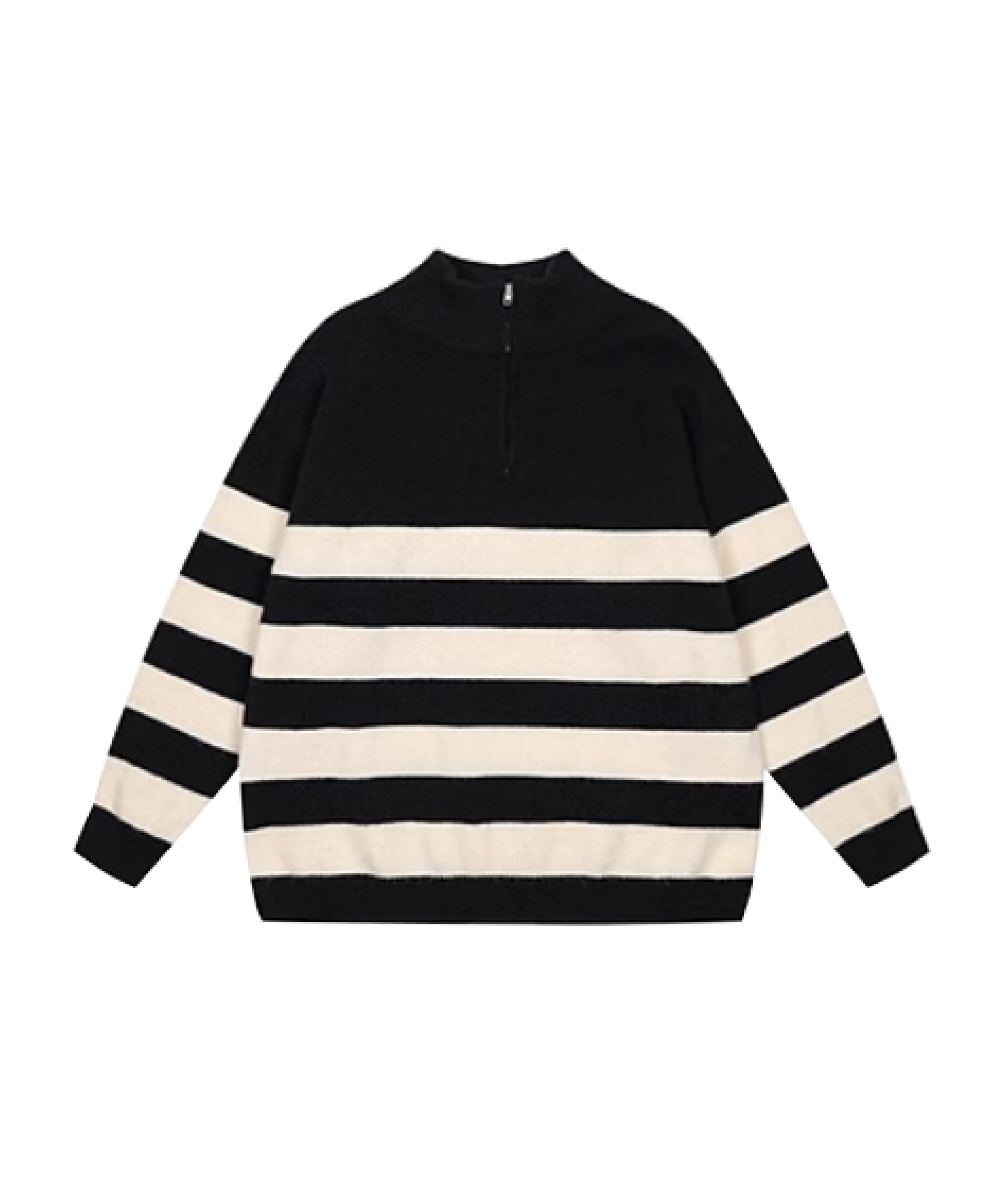 Half Stripe Pullover Knit