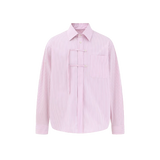 China Button Stripe Shirt