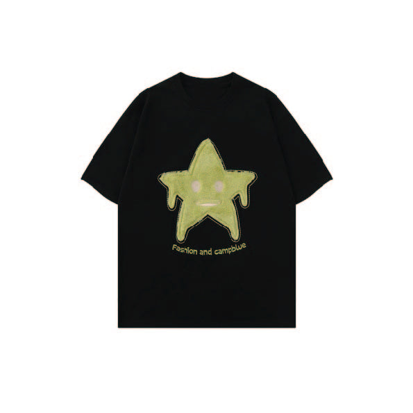 Fur Star Patched T-shirt