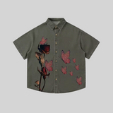 Washed Denim Butterfly Shirt