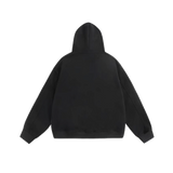 Embossed Zipper Hoodie