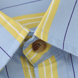Bicolor Stripe Short Sleeve Shirt