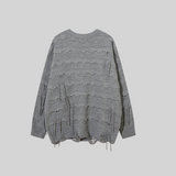 Tassel One Tone Sweater