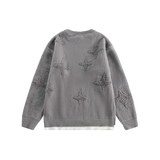 Fake Two Cross Star Sweater