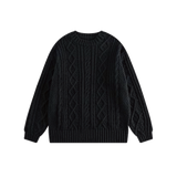 Basic Round Collar Jersey Sweater