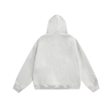 Embossed Zipper Hoodie