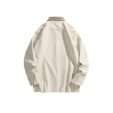 Contrast Corduroy Collar Workwear Jacket