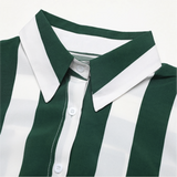 Vertical Stripes Loose Shirt