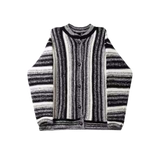 Gradient Multi-Tone Striped Cardigan