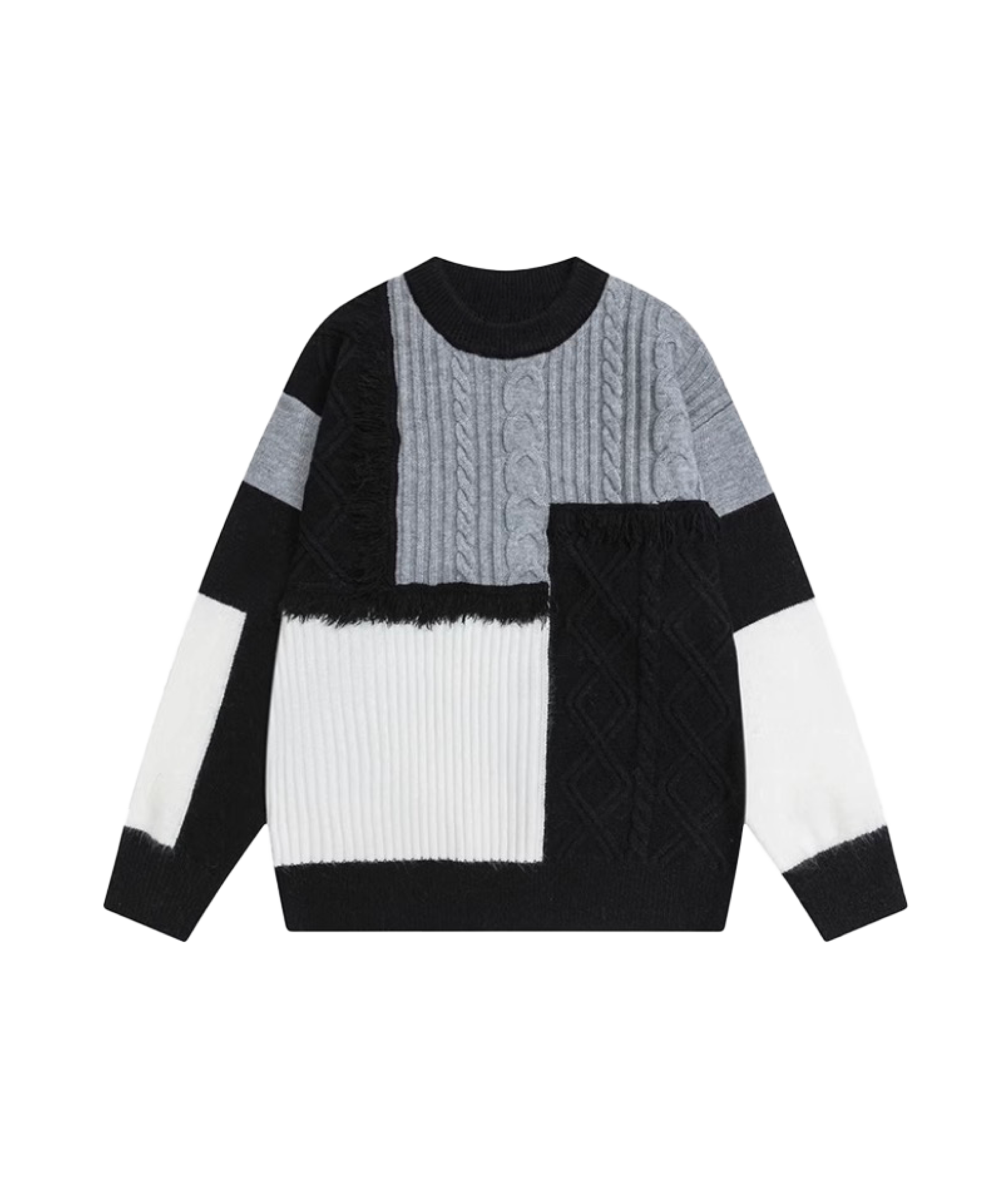 Broken Design Structured Sweater