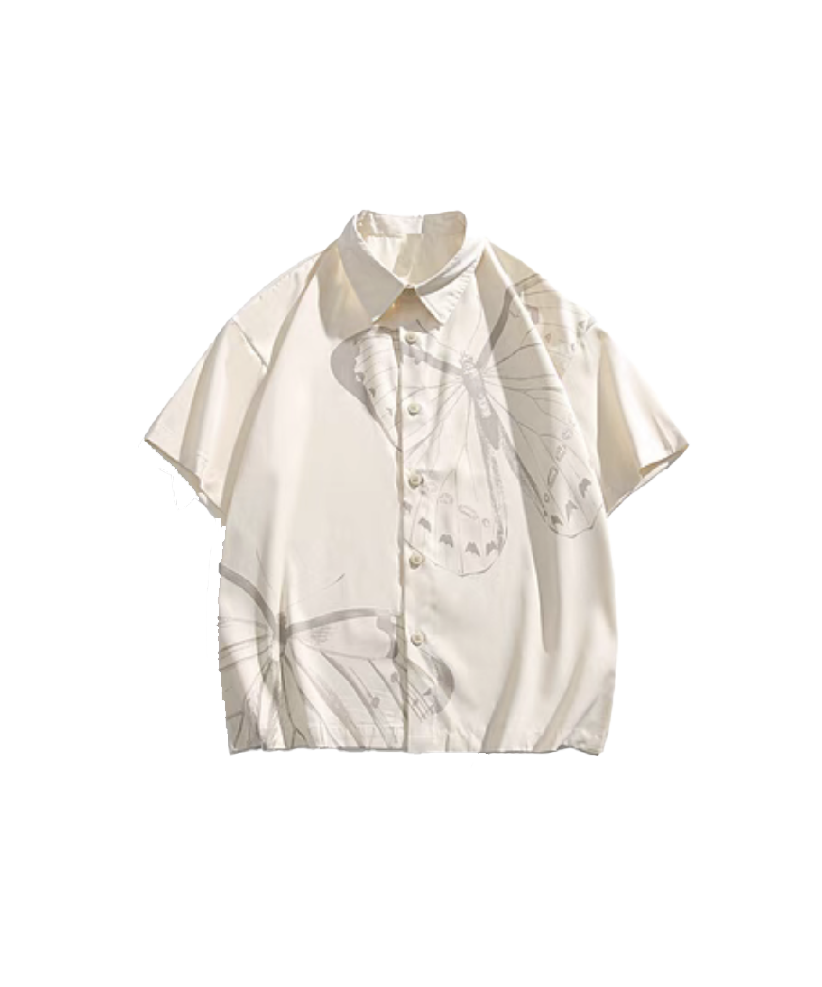 Relaxed Butterfly Pattern Shirt