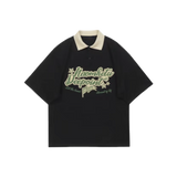 Graffiti Letter Print Polo