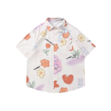 Hand-Drawn Graffiti Short-Sleeve Shirt