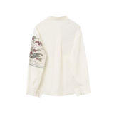 Elegant Blossom Oversized Shirt