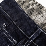 Camou Straight Denim Pants