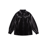 Embroidery Satin Shirt