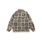 Exotic Pattern Stitching Jacket