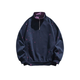 Half Zip Broken Design Sweat