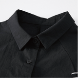 Irregular Rope Black Shirt
