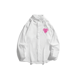 White Heart Change To Pink Shirt