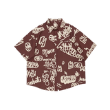 Playful Lettering Casual Shirt