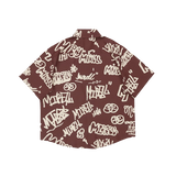 Playful Lettering Casual Shirt