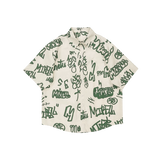 Playful Lettering Casual Shirt