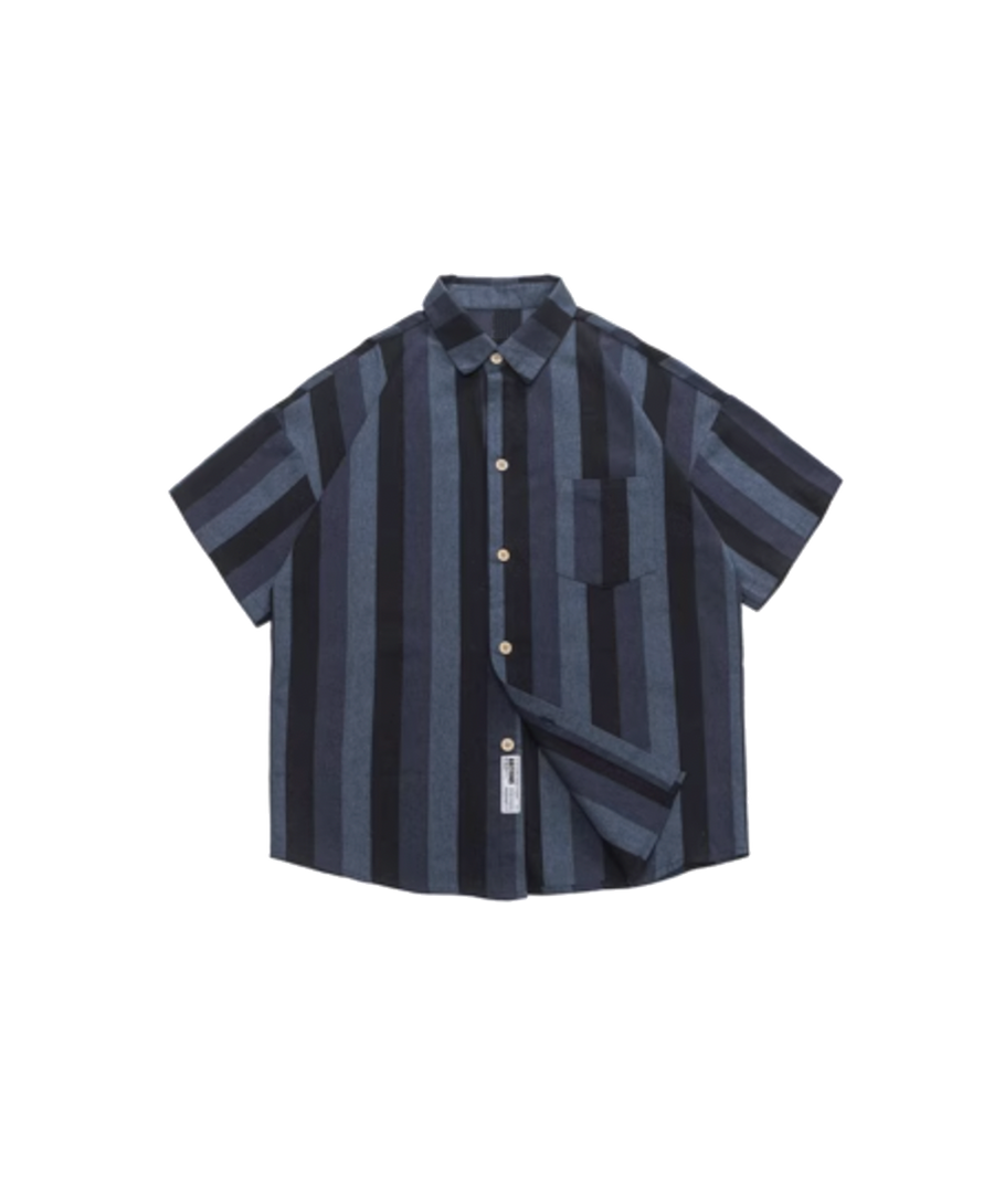 Wide Stripe Elegant Shirt