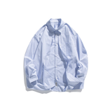 Stripe Fake Button Design Shirt